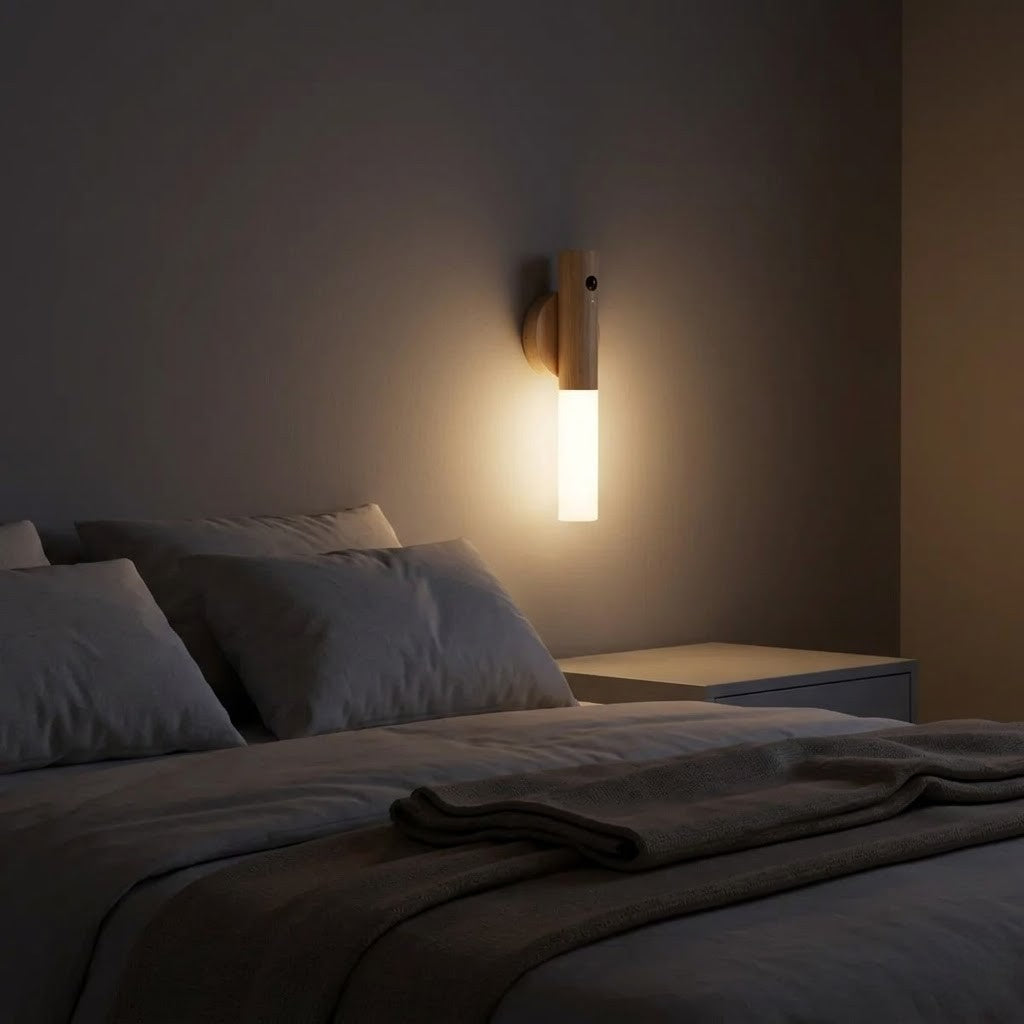 Veilleuse murale tube lumineux design