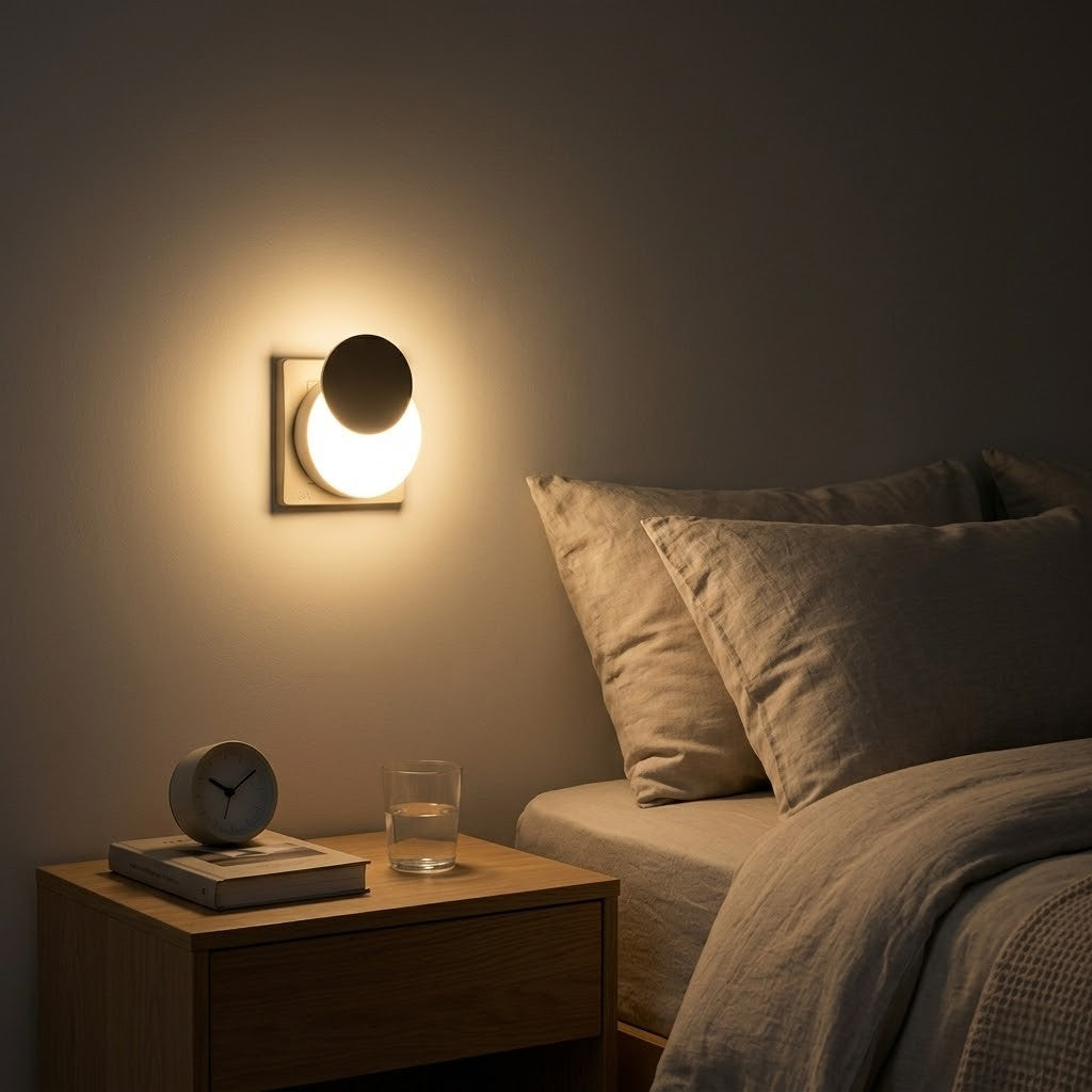 Veilleuse prise rotative design