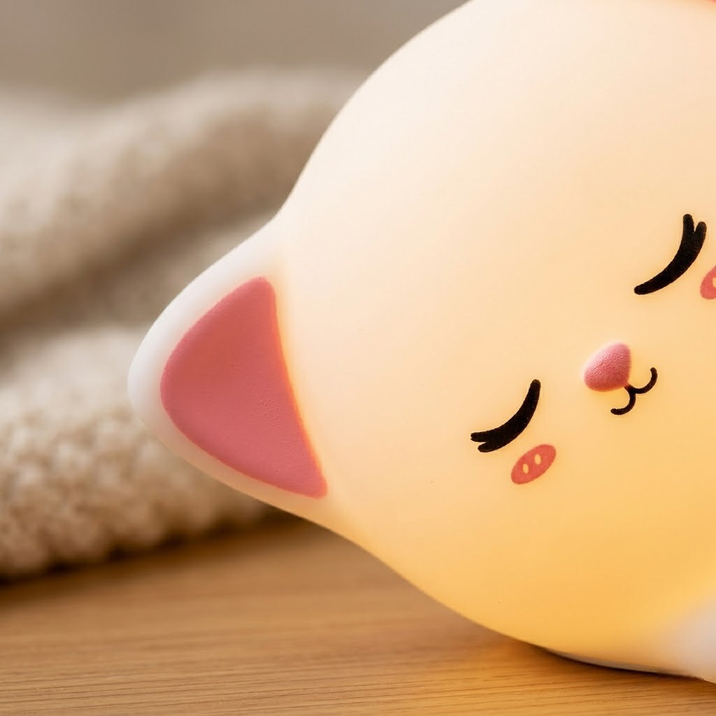 Veilleuse chat qui dort