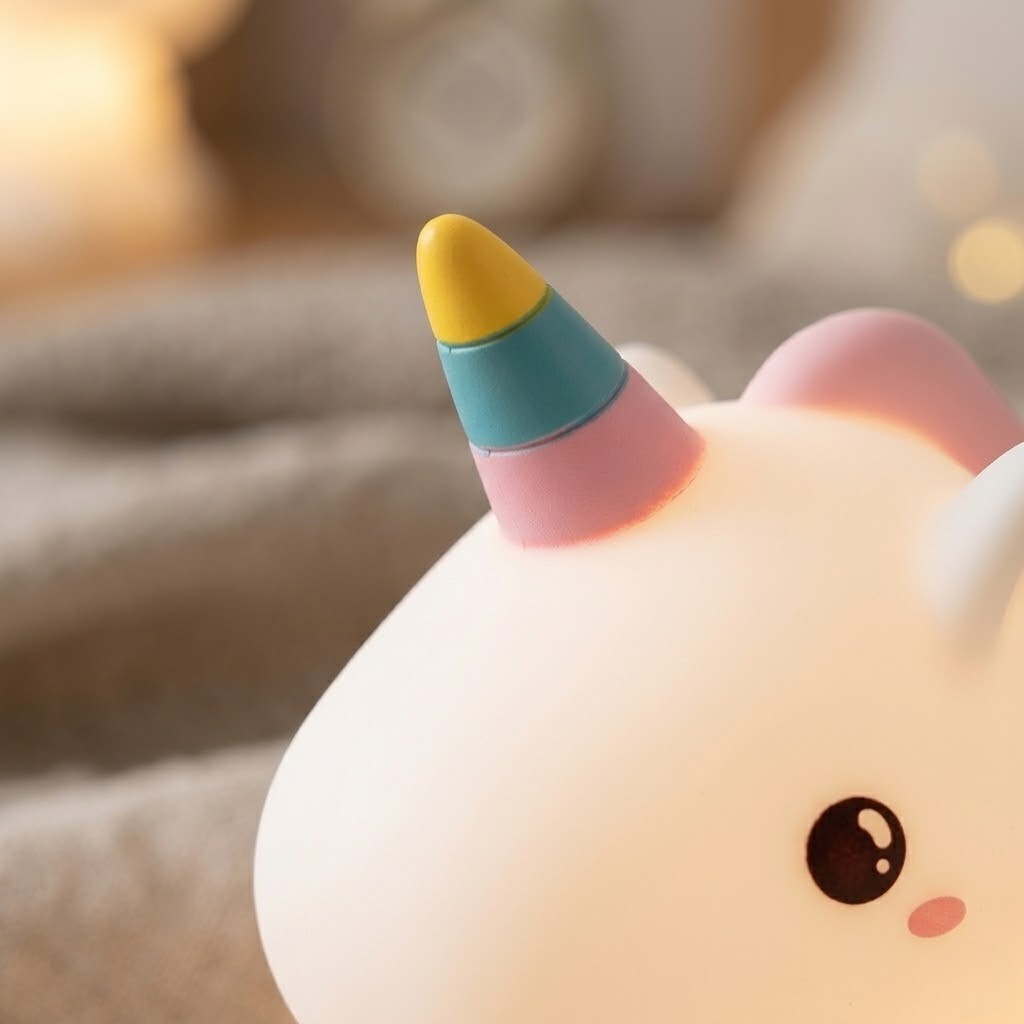 Veilleuse licorne assis magique