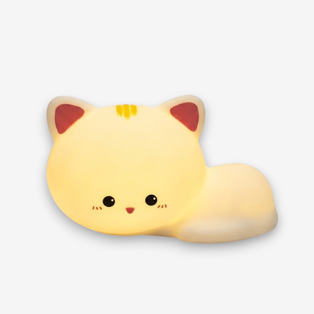Veilleuse chat mignon apaisant