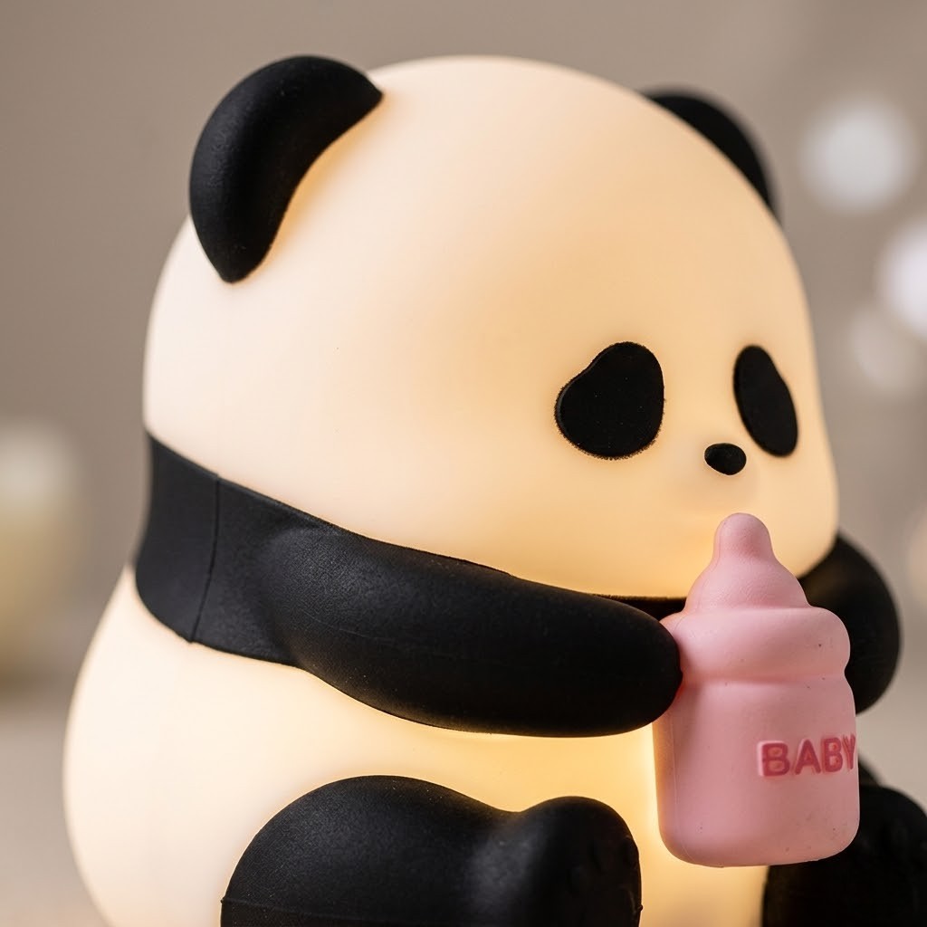 Veilleuse panda assis mignon