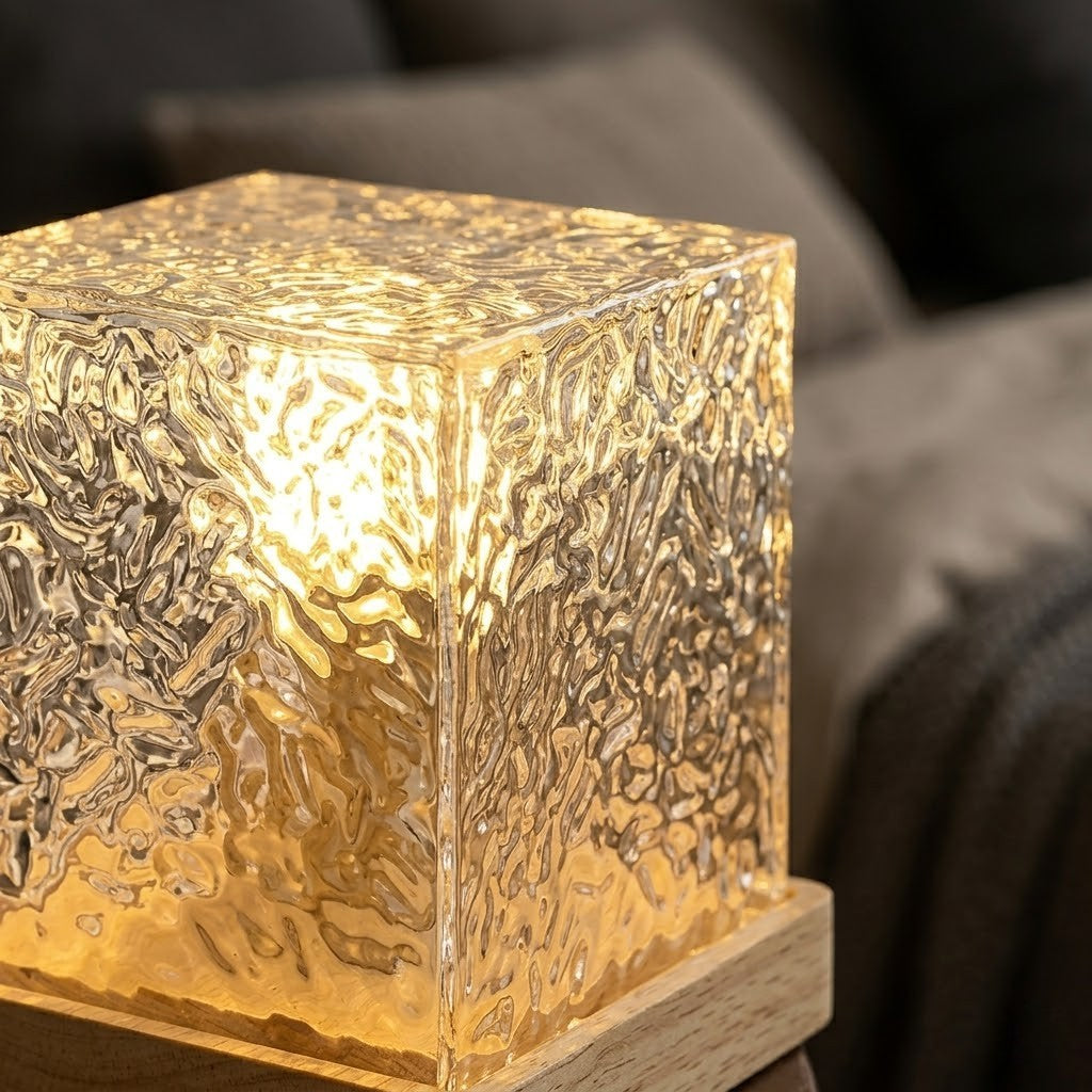 Veilleuse projection cube lumineux