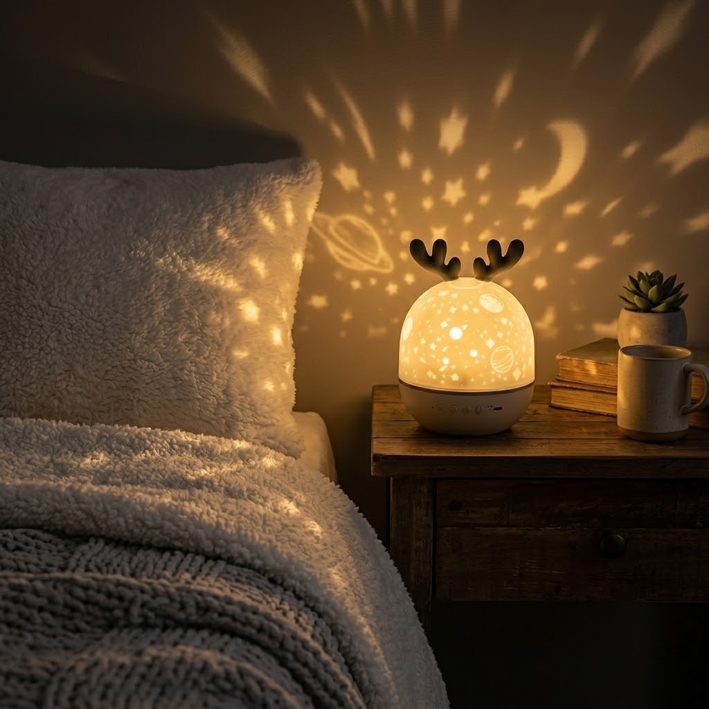 Veilleuse projection renne magique