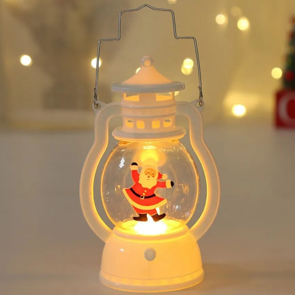Lanterne Noël LED Père Noël