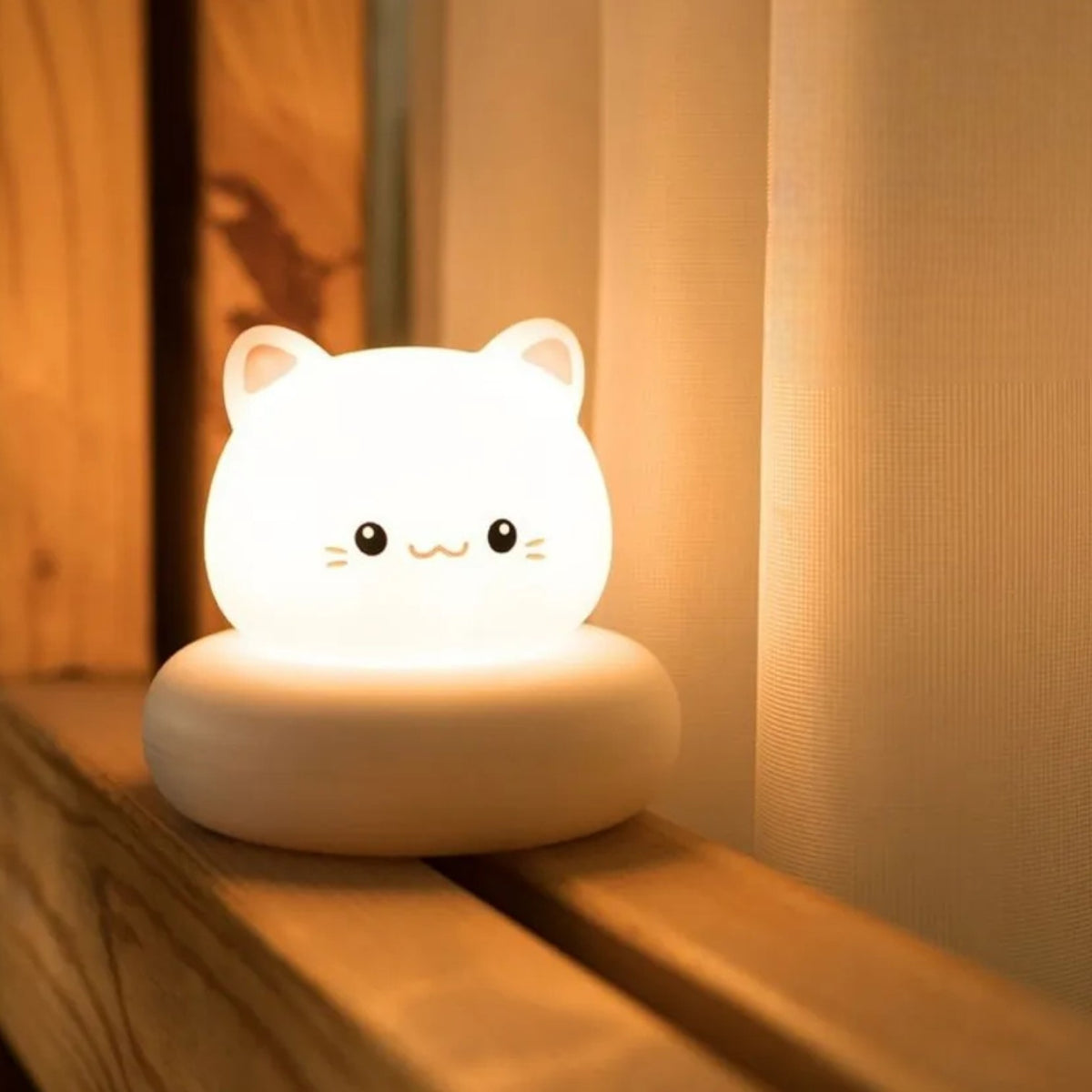 Veilleuse chat boule