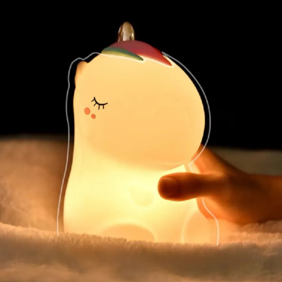 Veilleuse bébé licorne