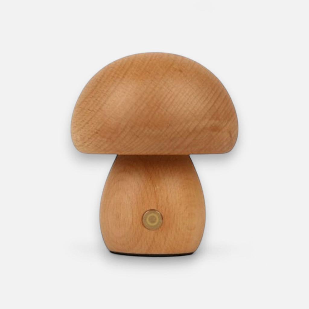 Veilleuse champignon en bois