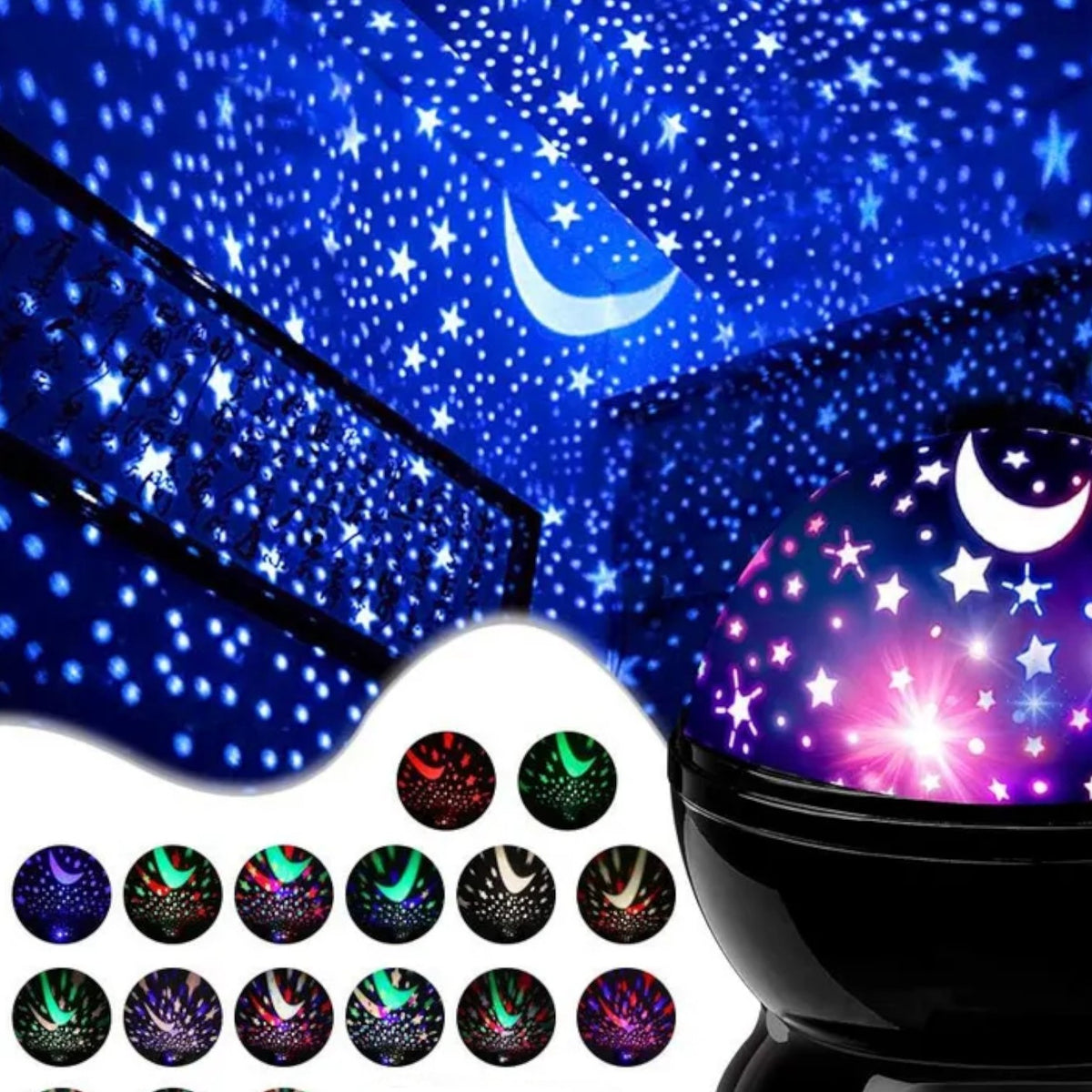 Veilleuse projection nuit étoilé