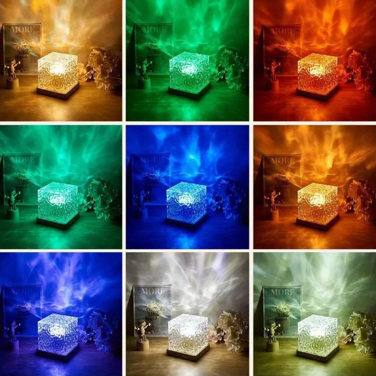 Veilleuse design cube lumineux