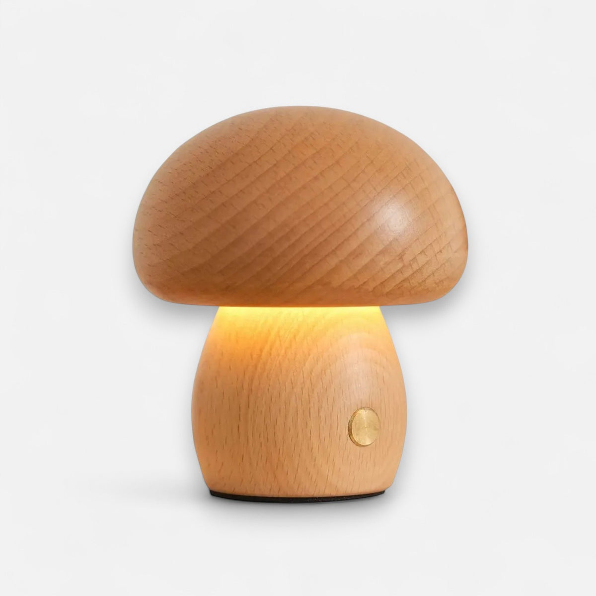 Veilleuse champignon en bois