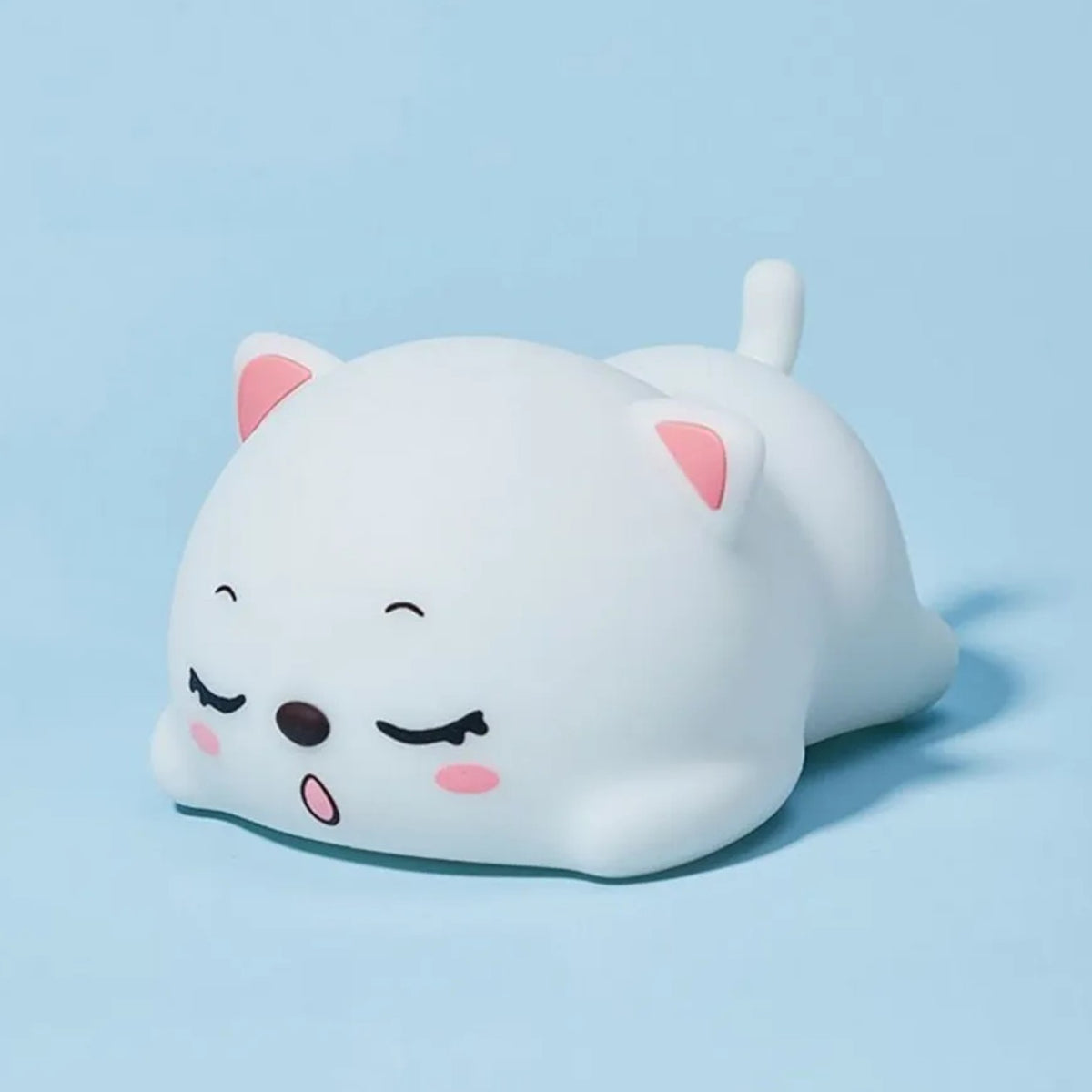 Veilleuse chat allongée