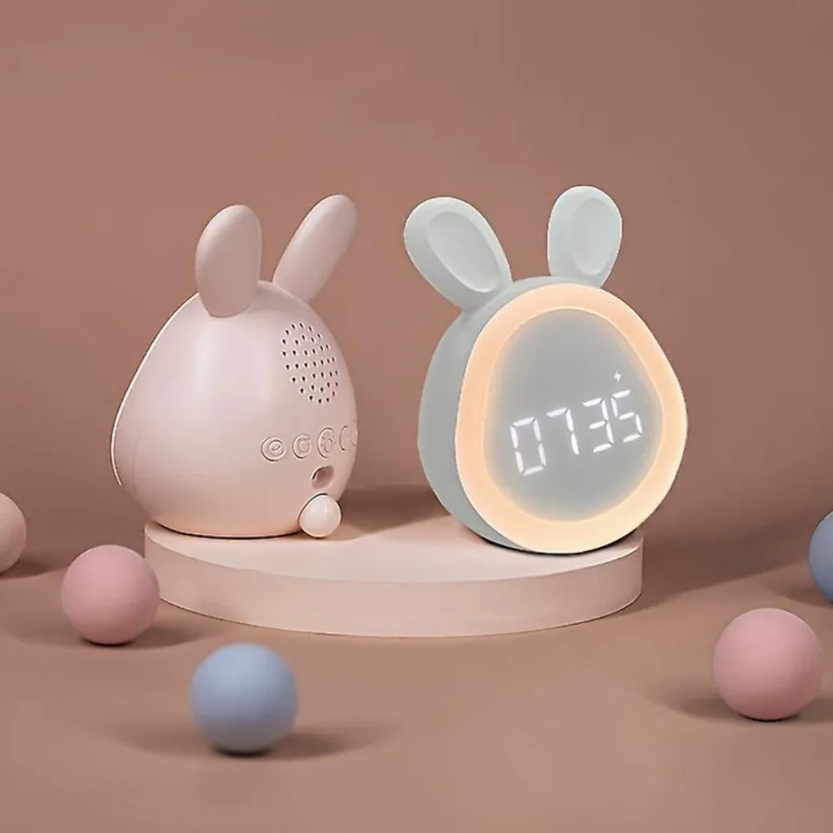 Réveil LED lapin veilleuse