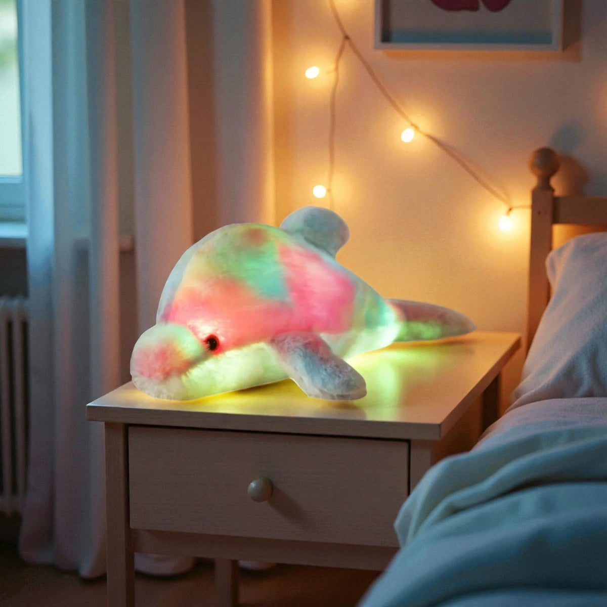 Veilleuse dauphin peluche