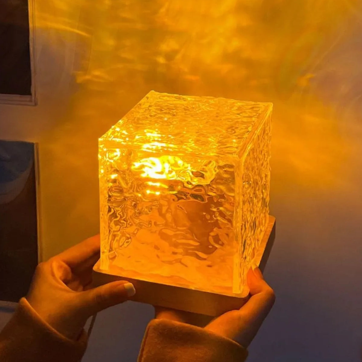 Veilleuse design cube lumineux