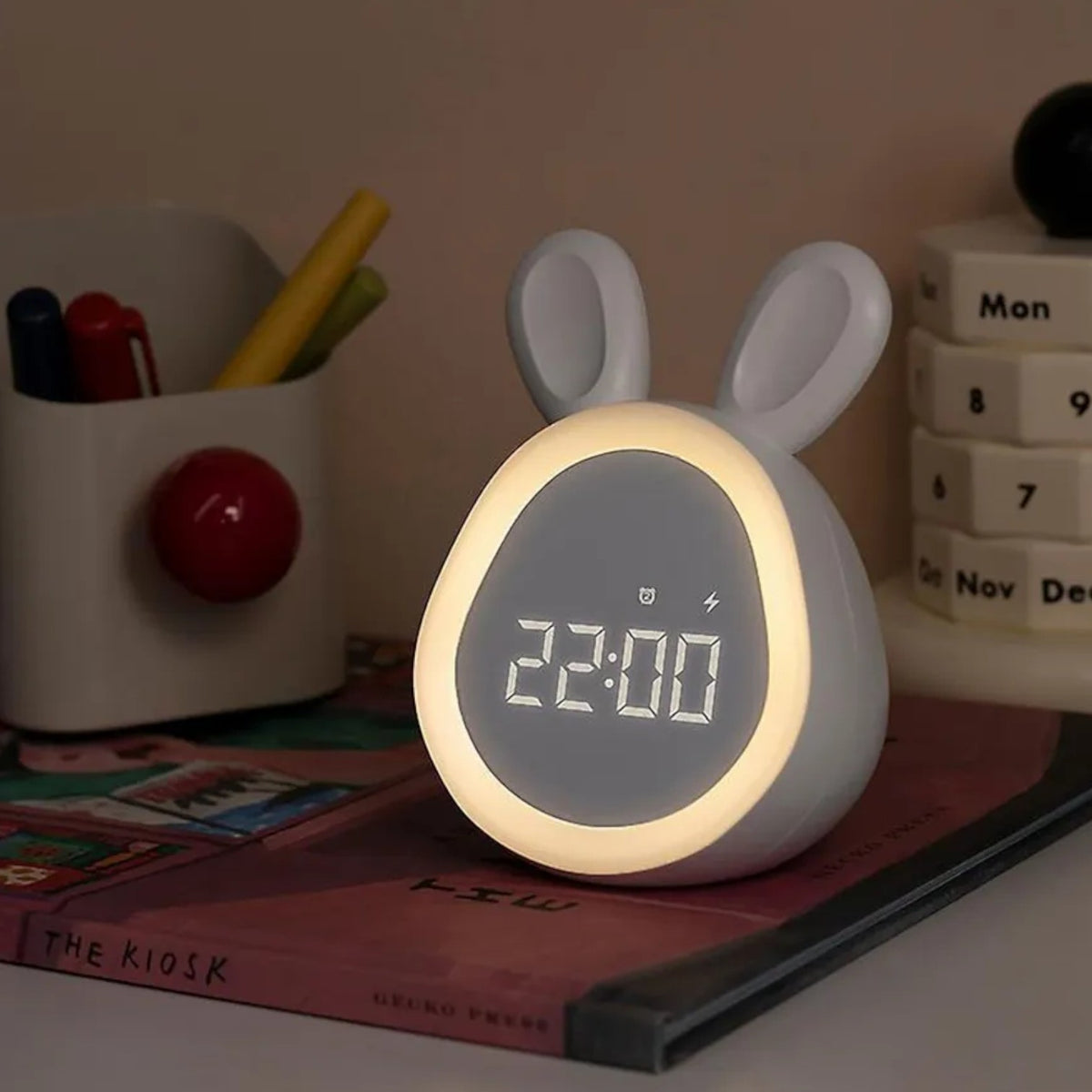 Veilleuse réveil LED lapin