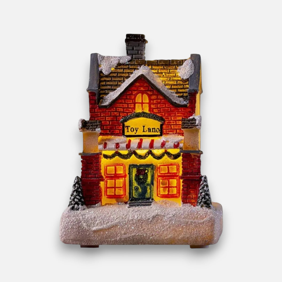 Maisonnette Noël enneigé