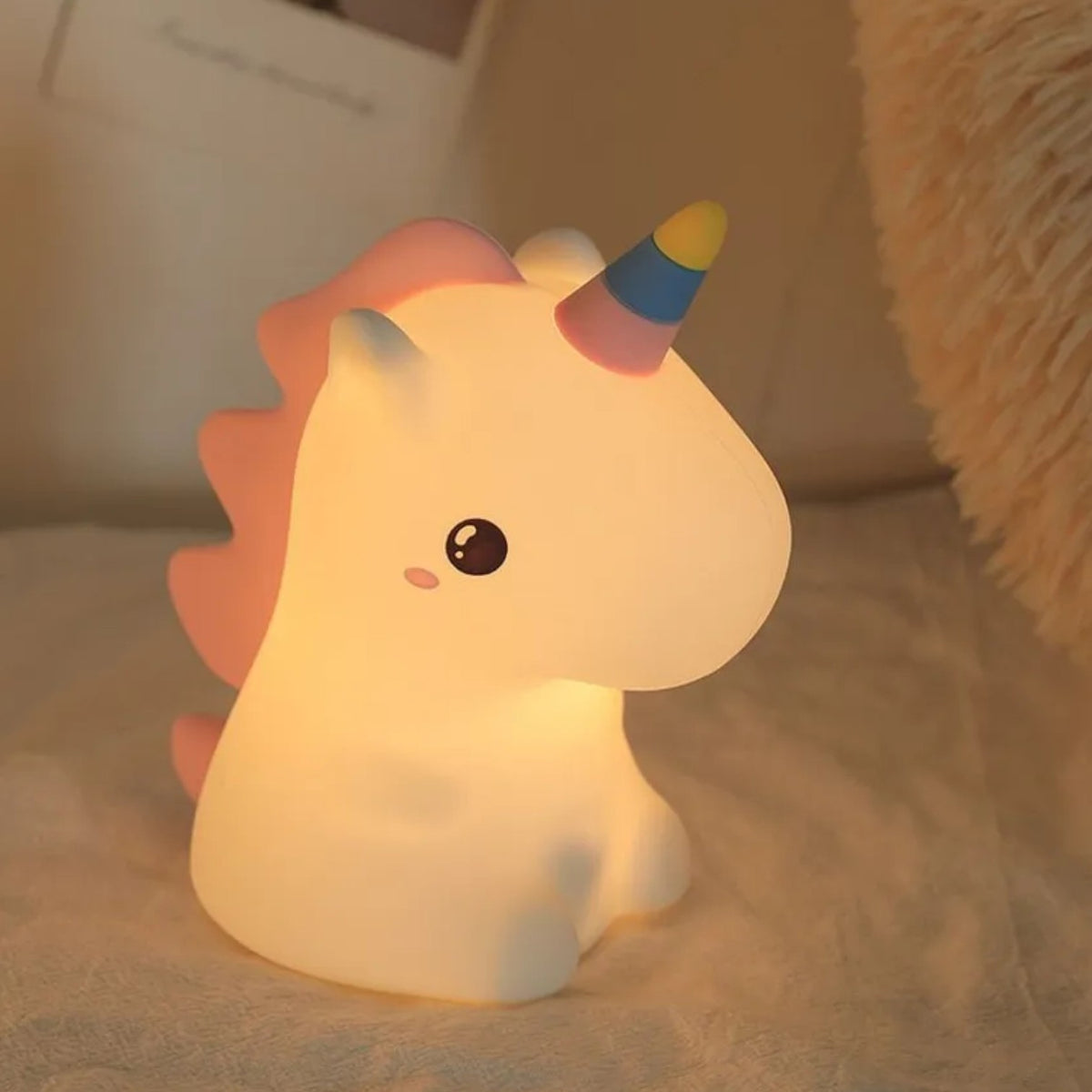 Veilleuse licorne multicolore