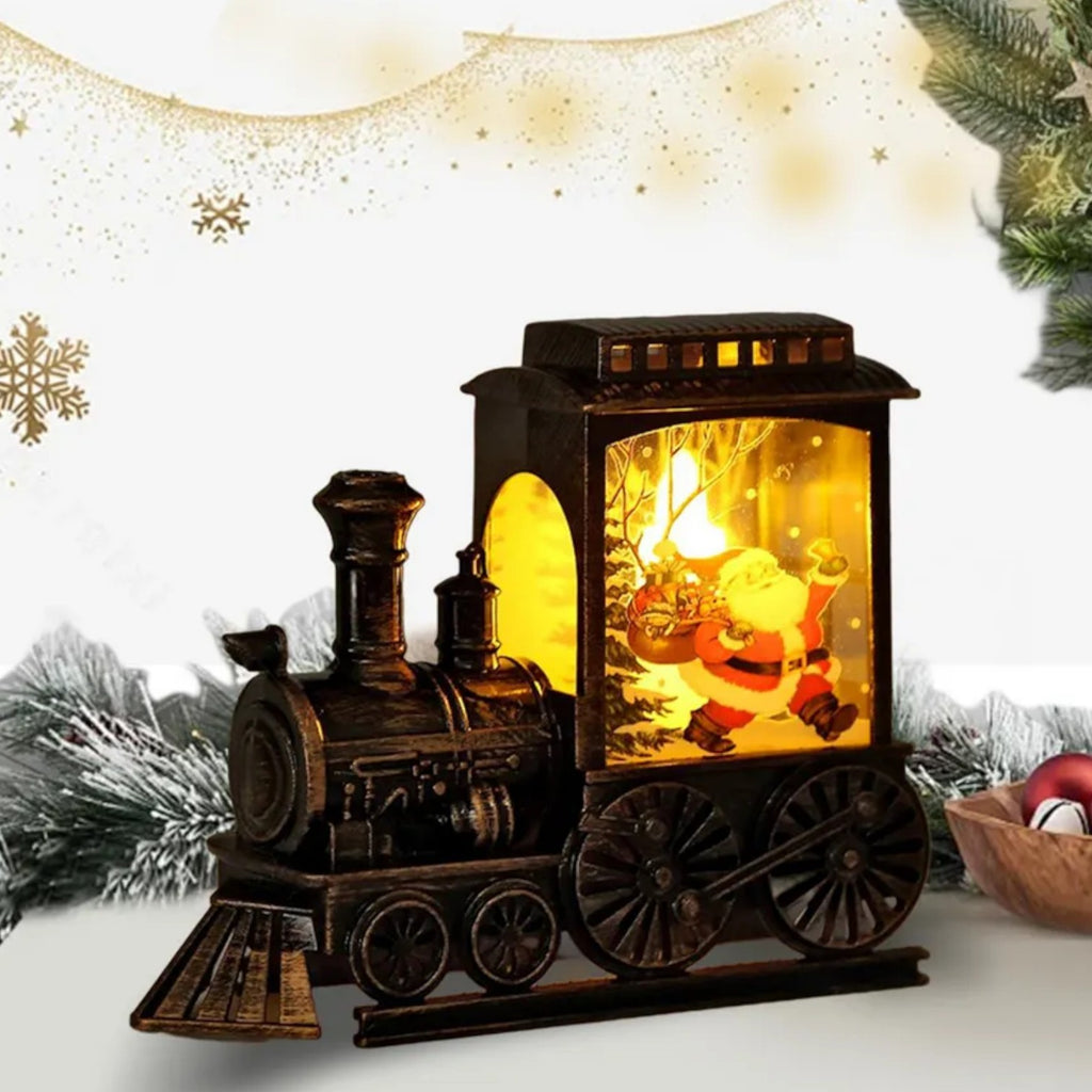 Lanterne Noël train lumineux