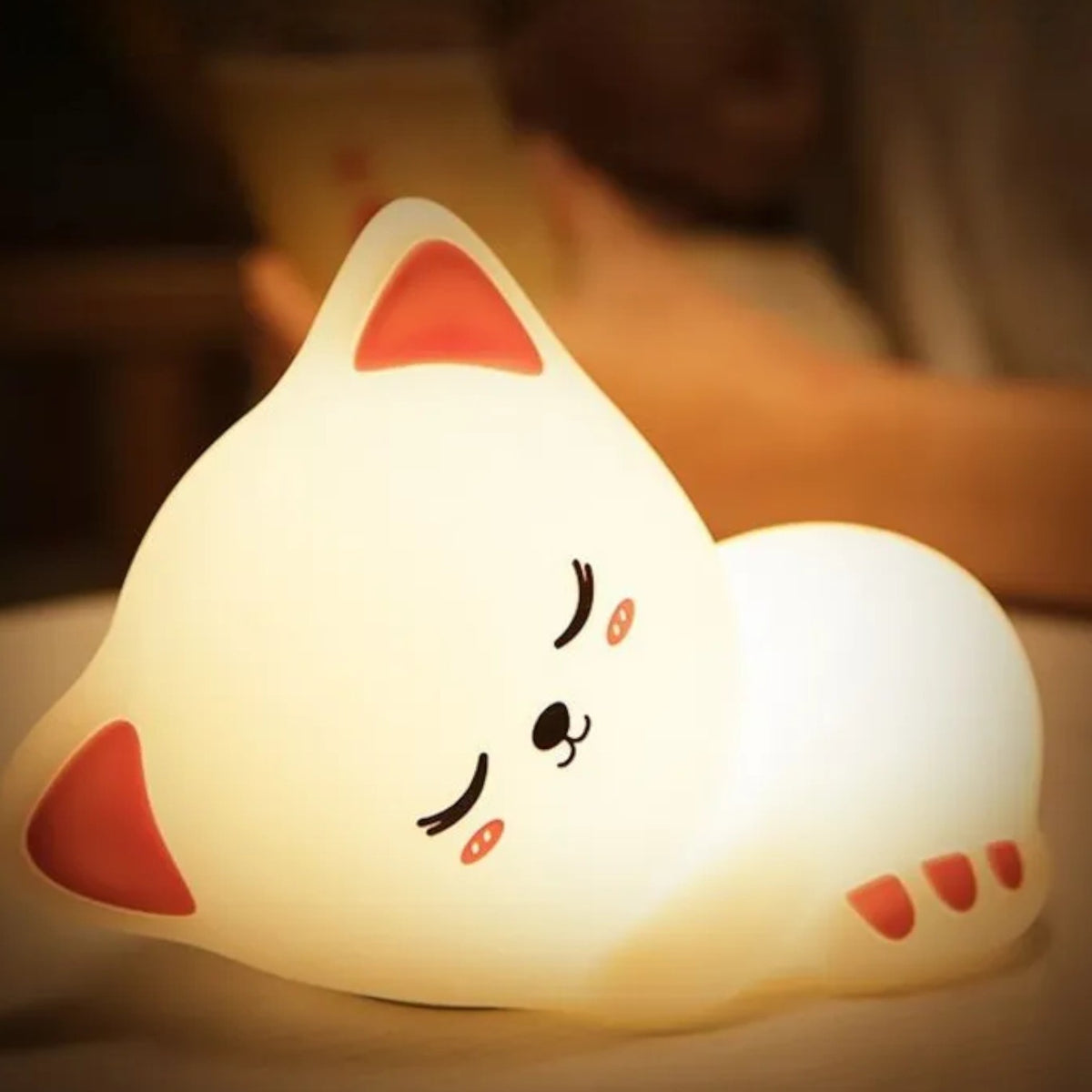 Veilleuse chat qui dort