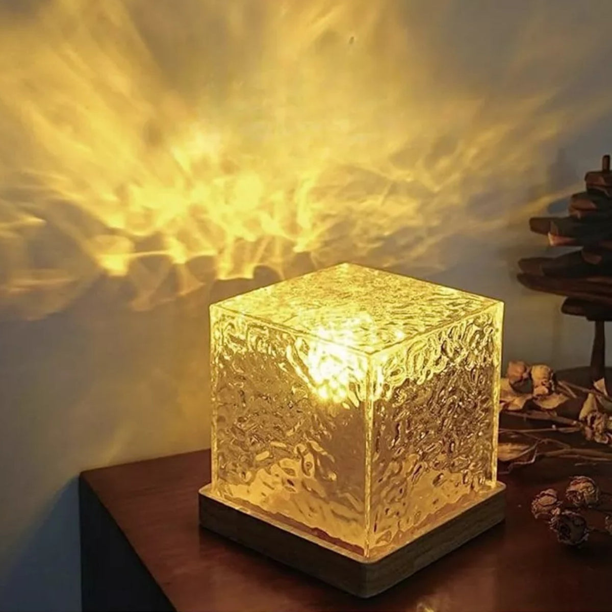 Veilleuse design cube lumineux