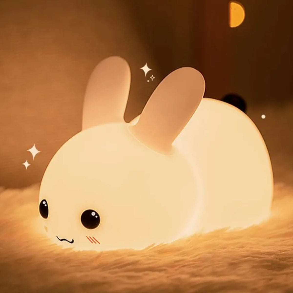 Veilleuse lapin nuit enchantée
