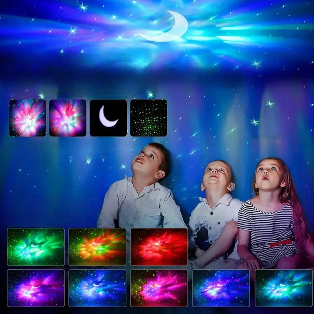 Veilleuse astronaute projecteur étoilé