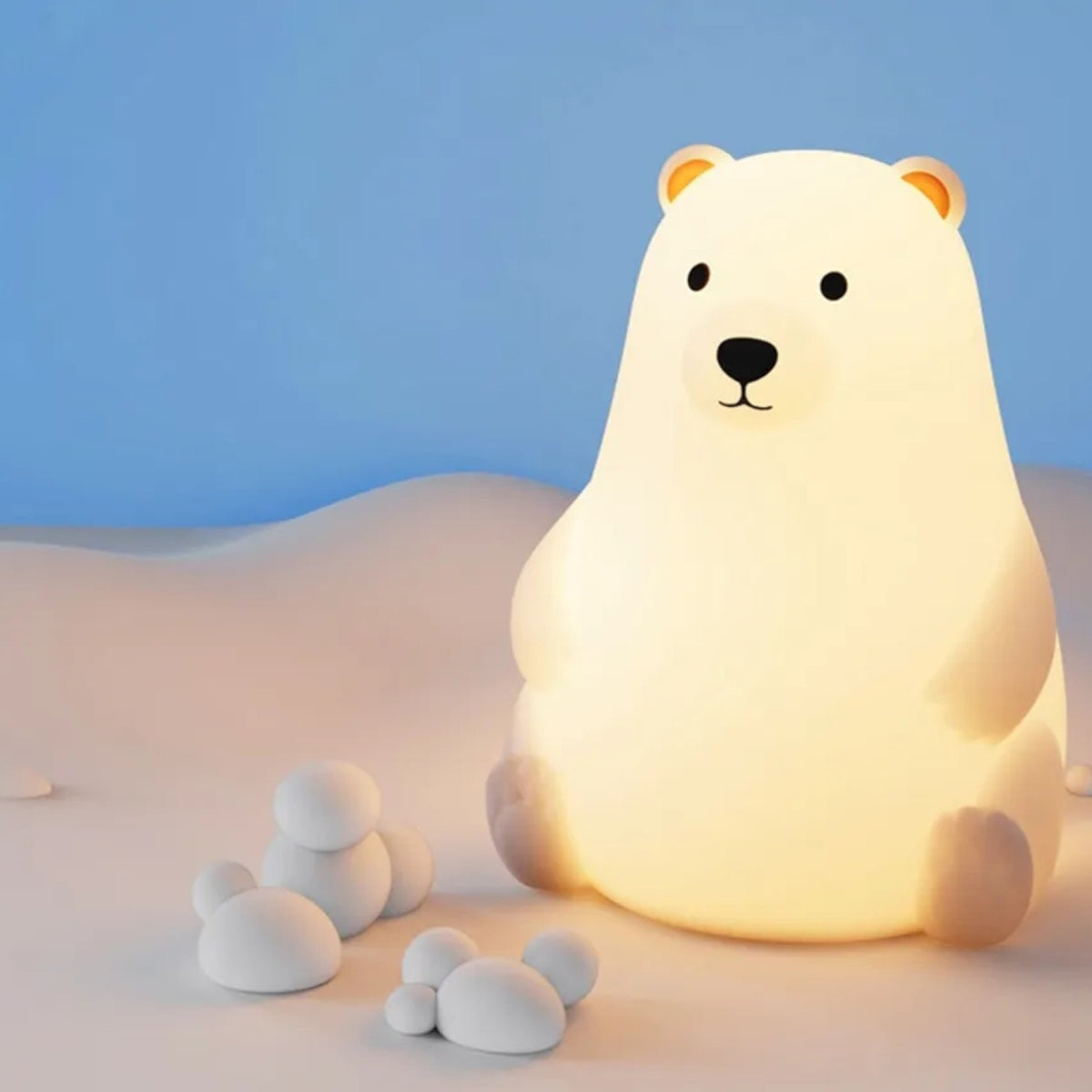 Veilleuse ours polaire assis