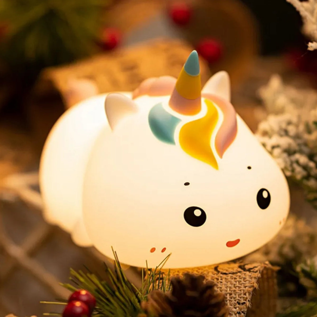 Veilleuse licorne blanche