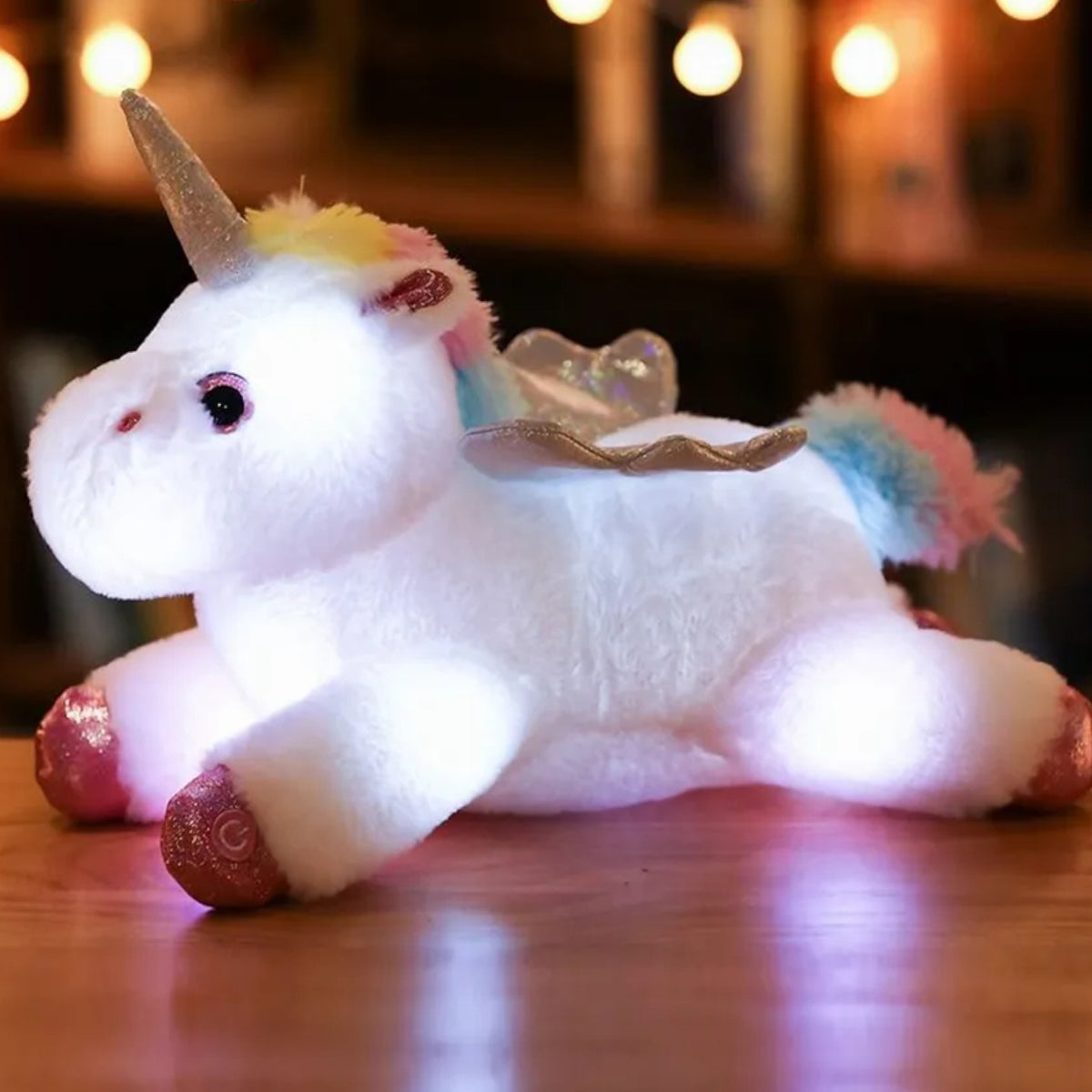 Veilleuse licorne peluche féerique