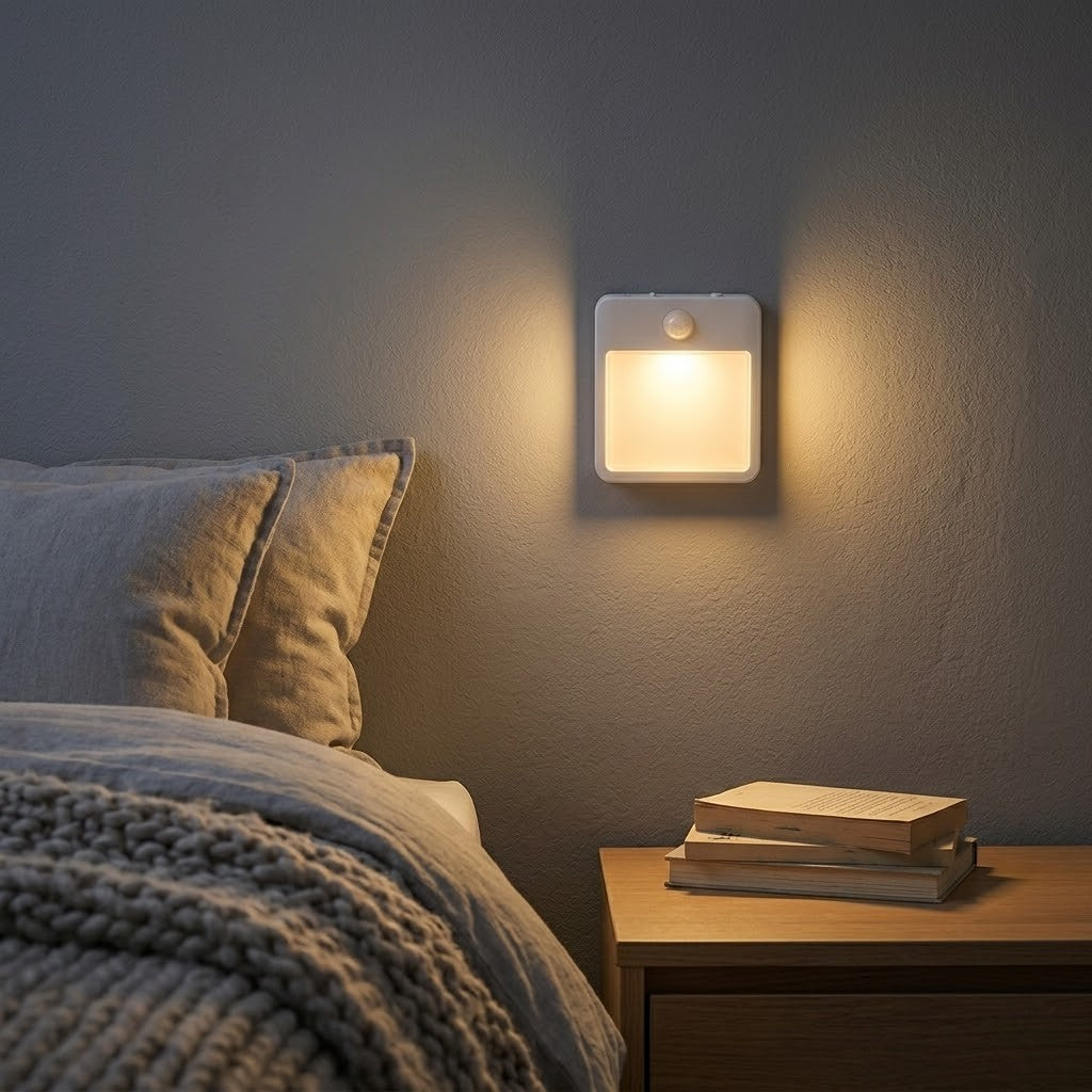 Veilleuse prise capteur mural