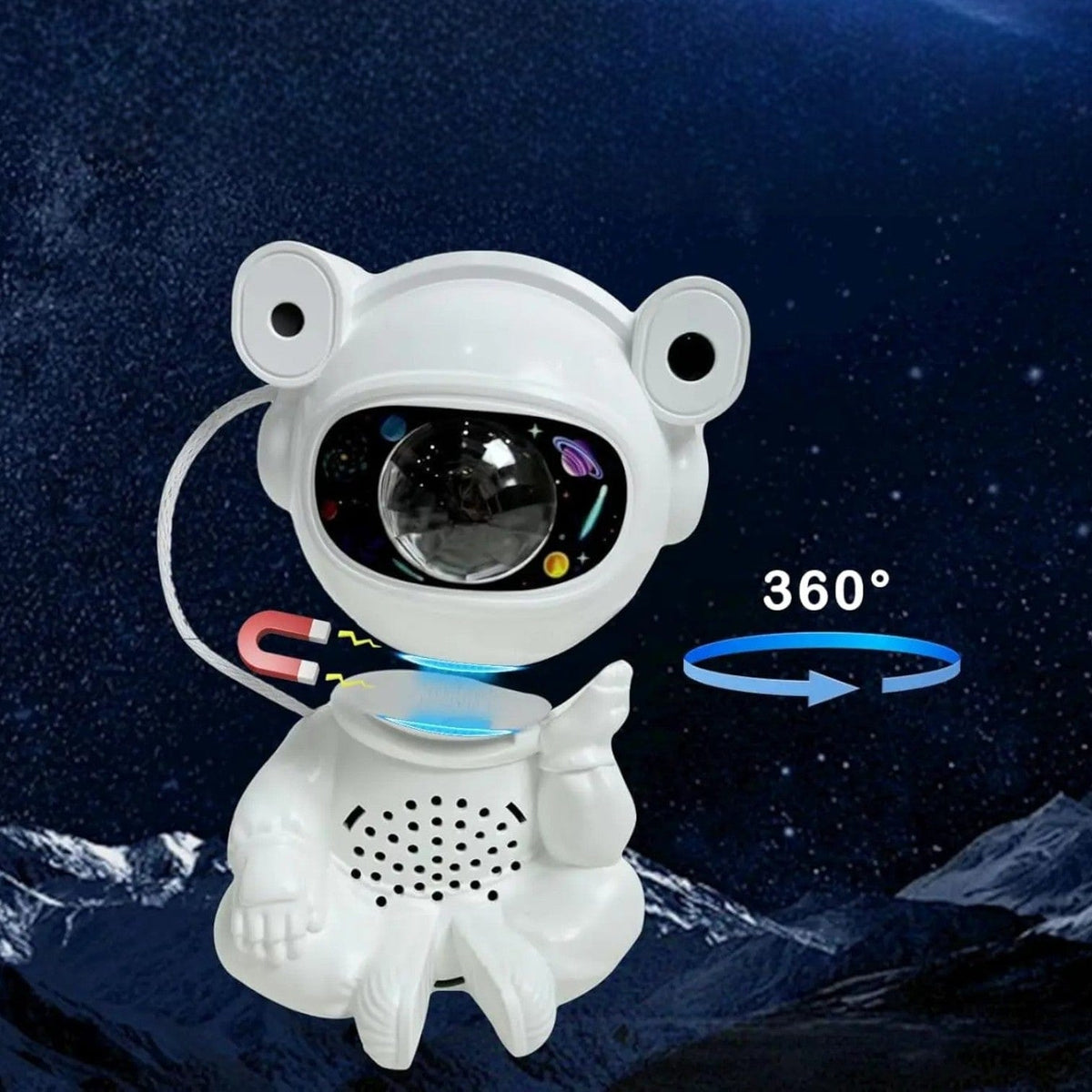 Veilleuse astronaute assis Blanc