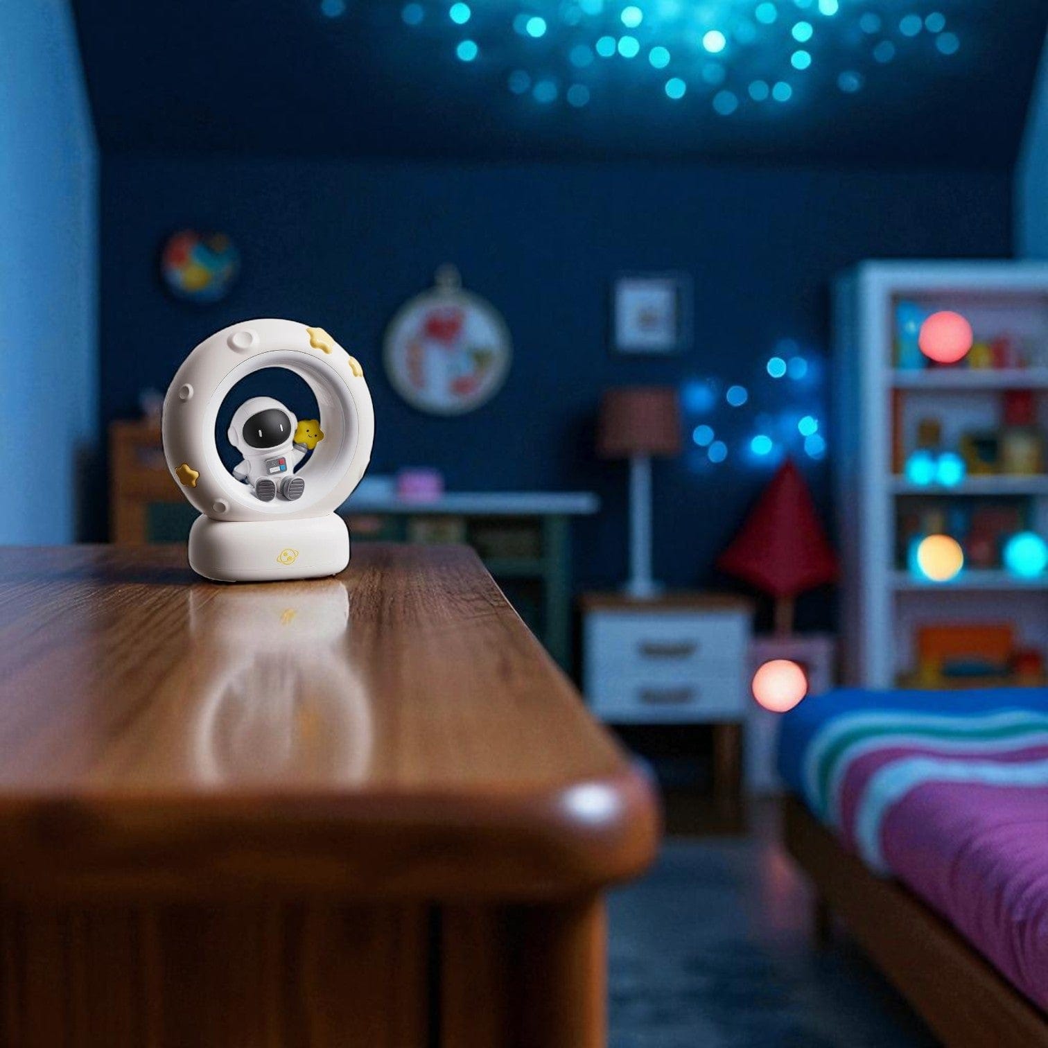 Veilleuse astronaute design Blanc