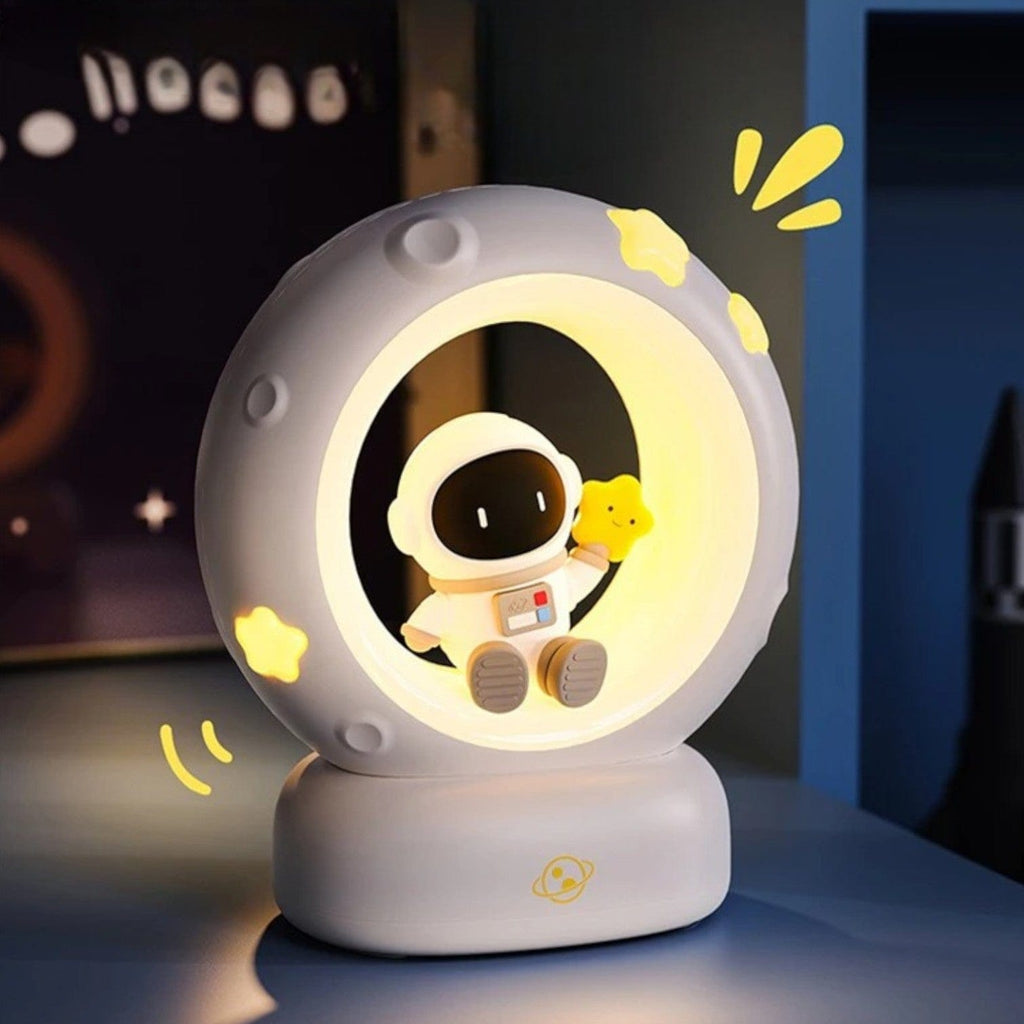 Veilleuse astronaute design Blanc