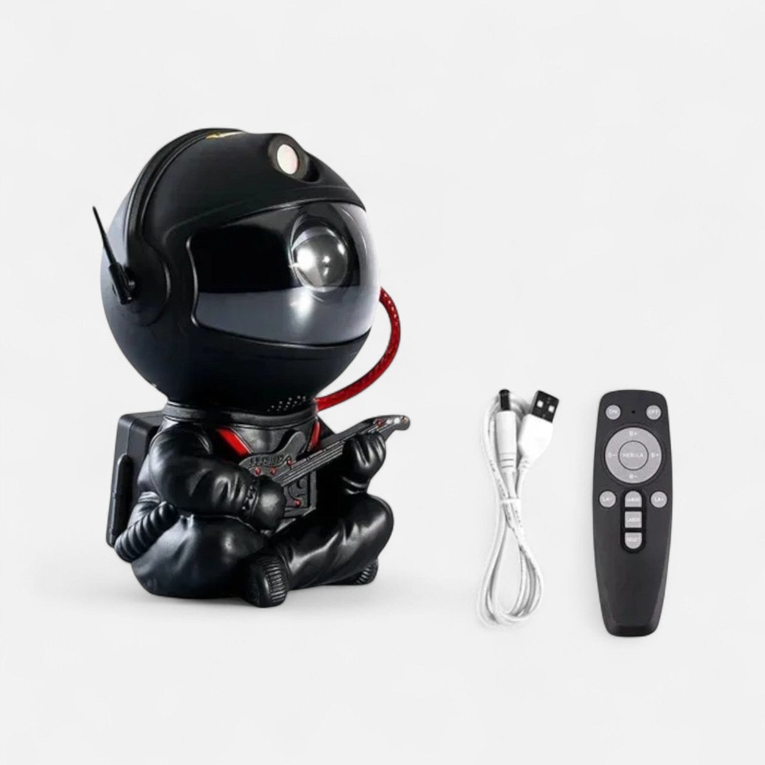 Veilleuse astronaute projecteur Noir