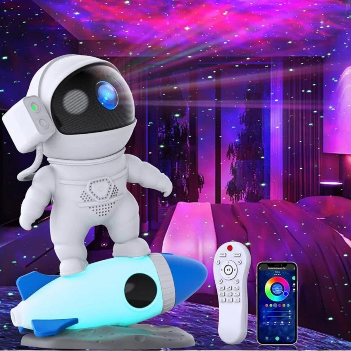 Veilleuse astronaute rocket