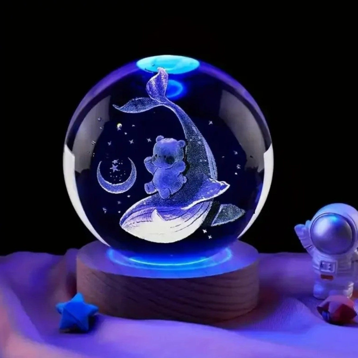 Veilleuse baleine féerie lumineuse