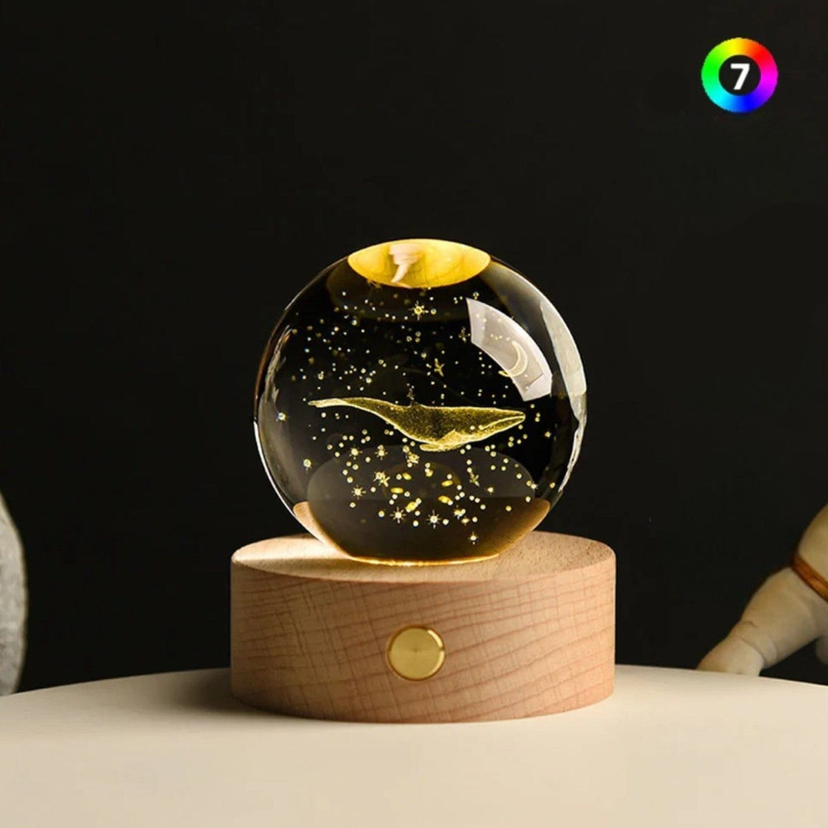 Veilleuse baleine magique 3D