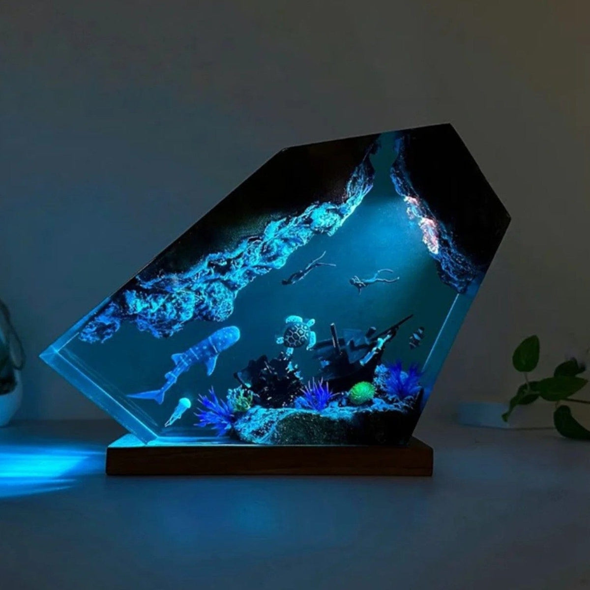 Veilleuse baleine rêve aquatique