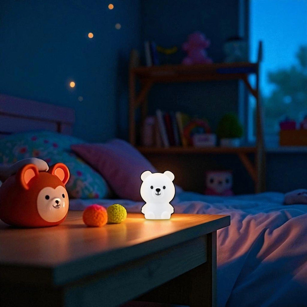 Veilleuse bébé ours brun