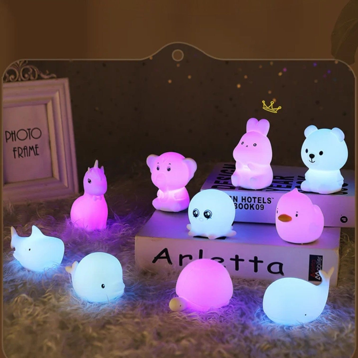 Veilleuse bébé ours brun