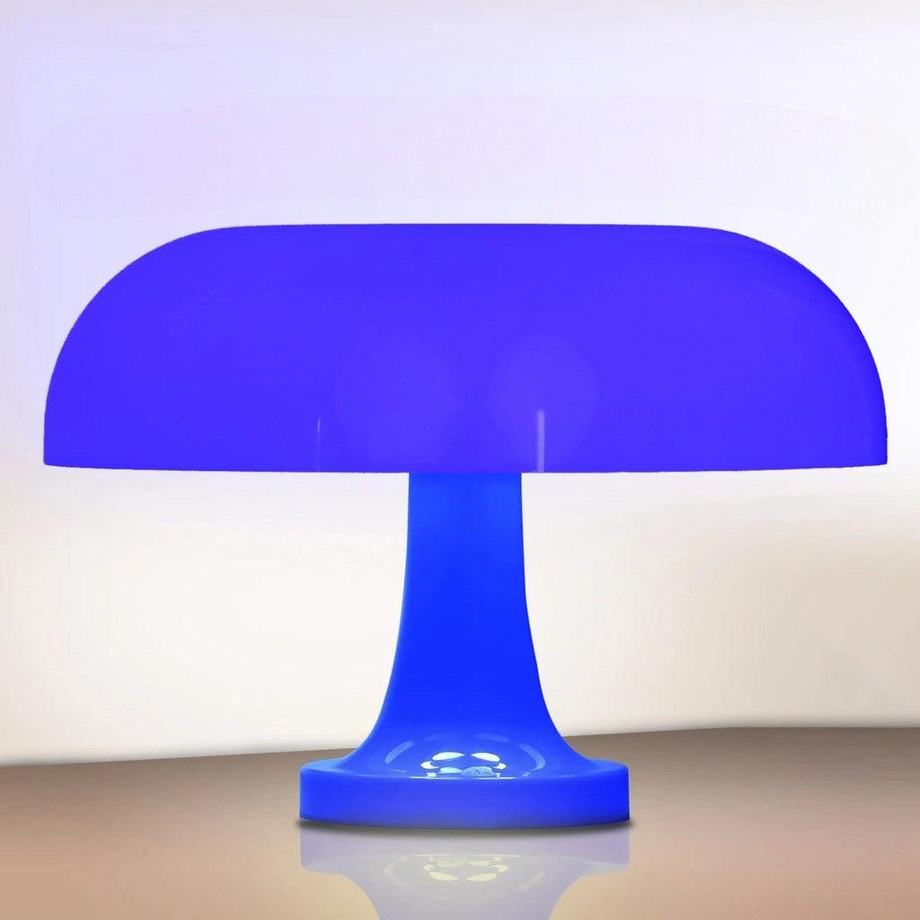 Veilleuse champignon moderne doux Bleu