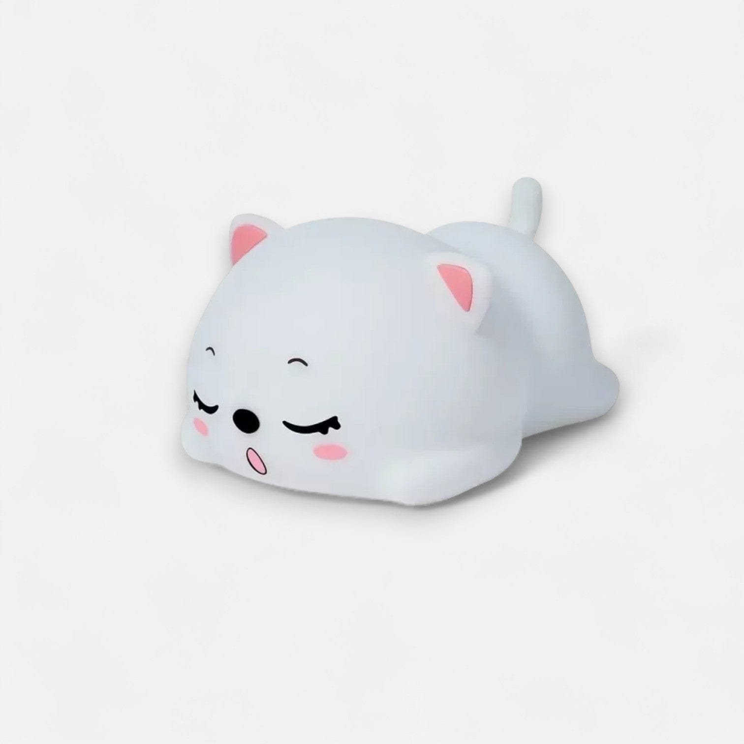 Veilleuse chat allongée