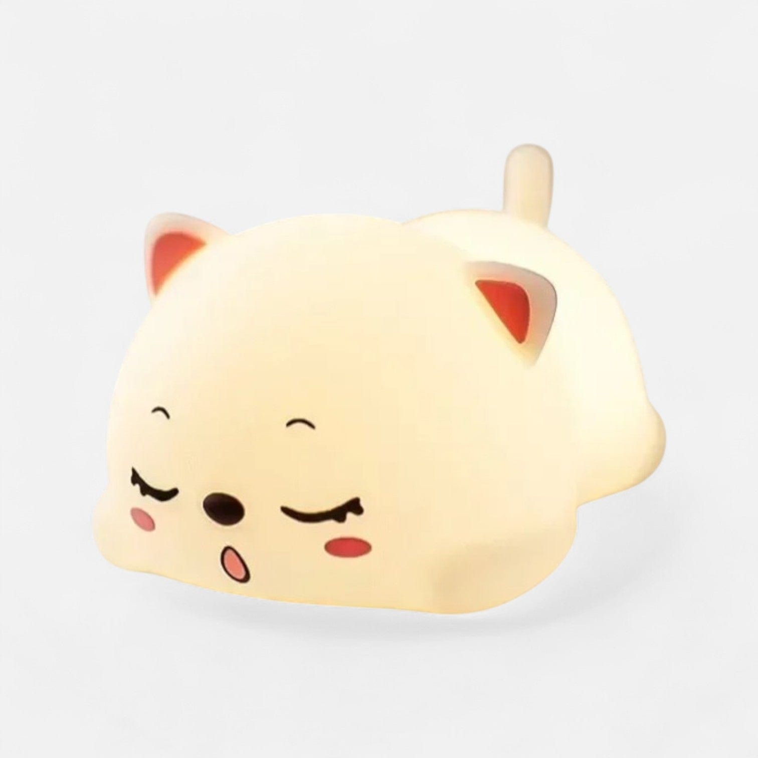 Veilleuse chat allongée