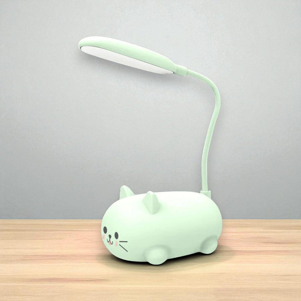 Veilleuse chat queue illuminée