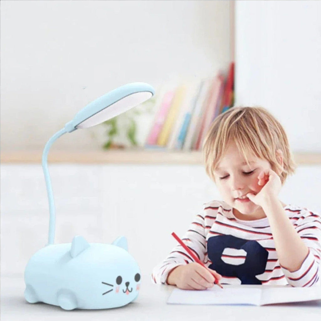 Veilleuse chat queue illuminée