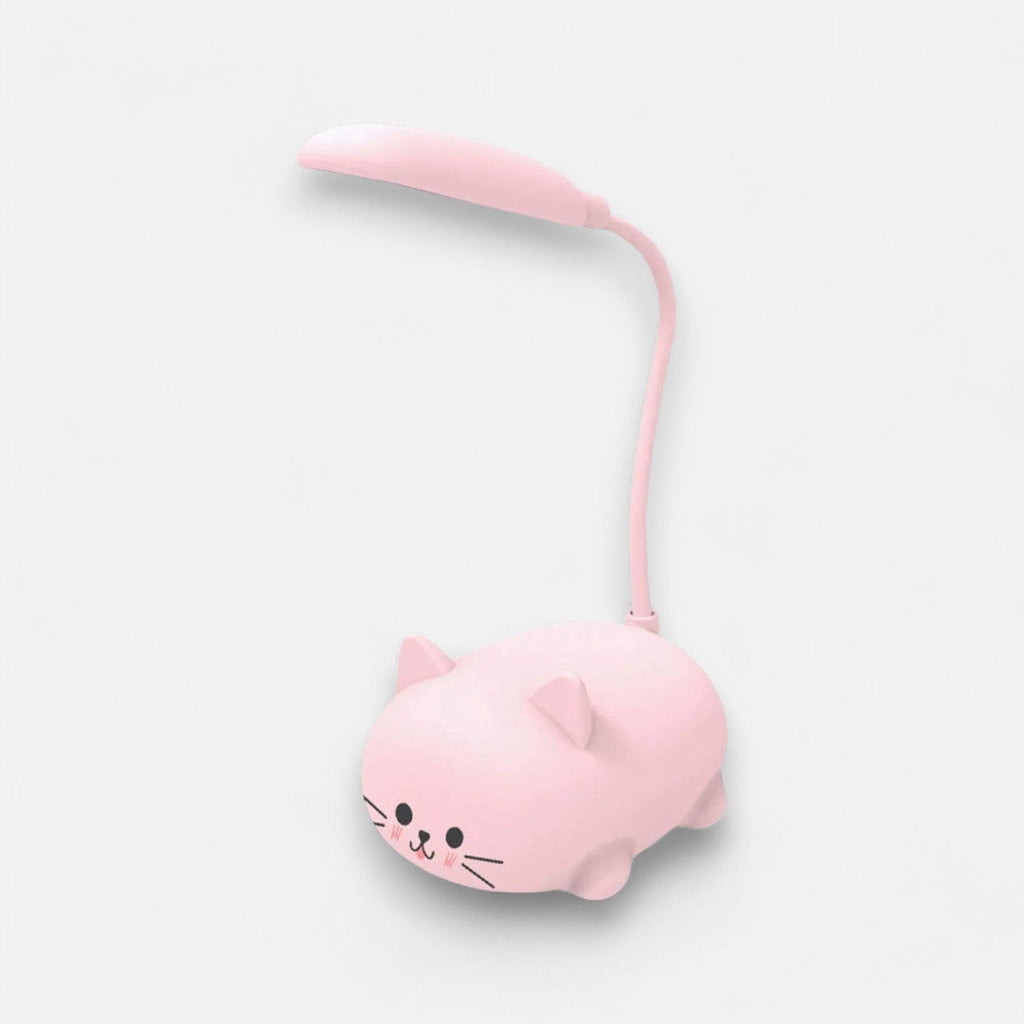 Veilleuse chat queue illuminée Rose
