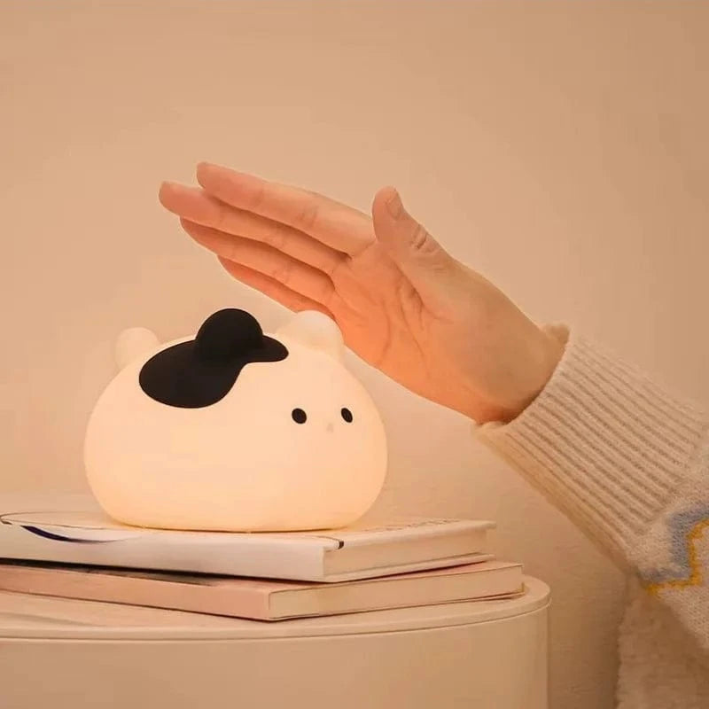Veilleuse chat rond apaisant