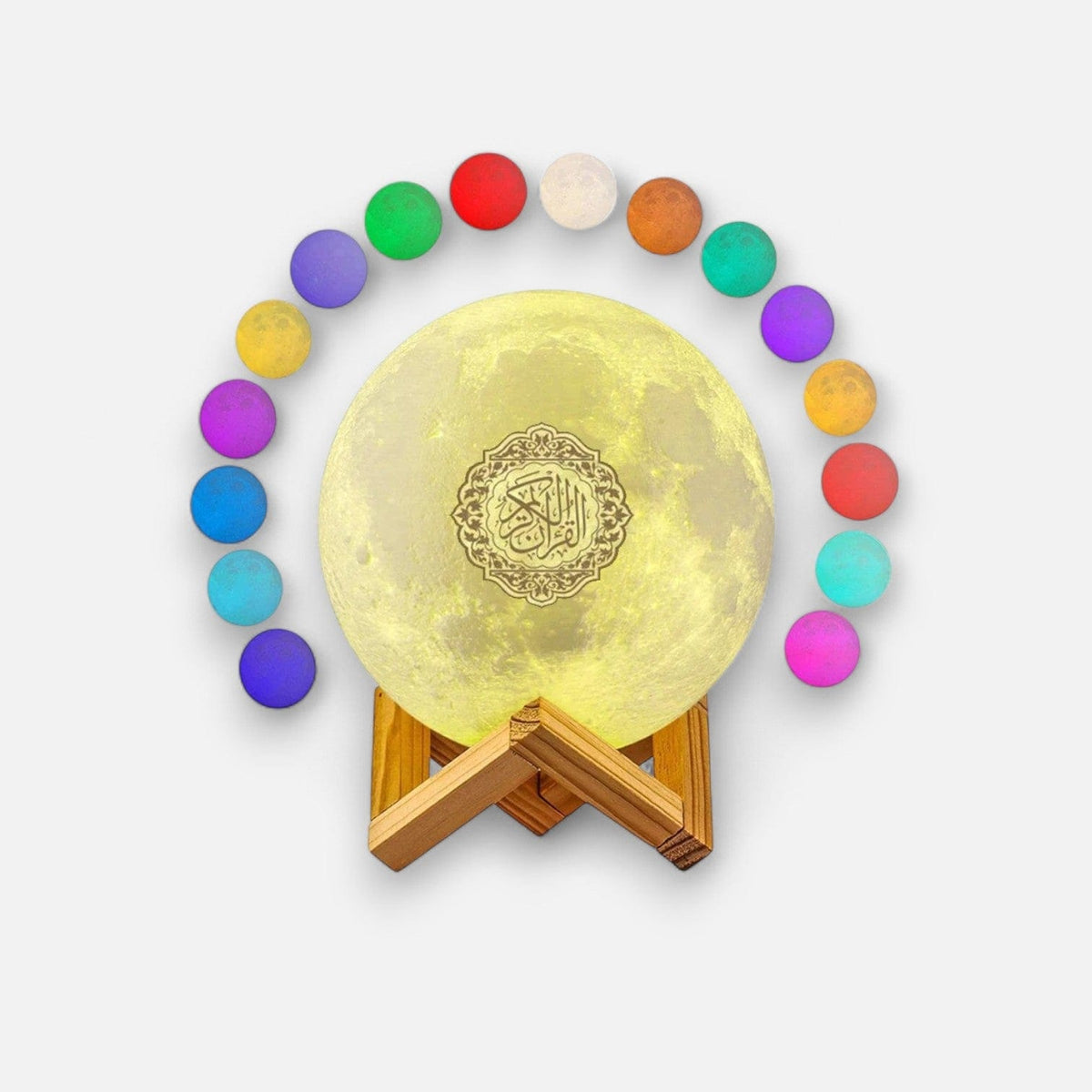 Veilleuse coranique support en bois