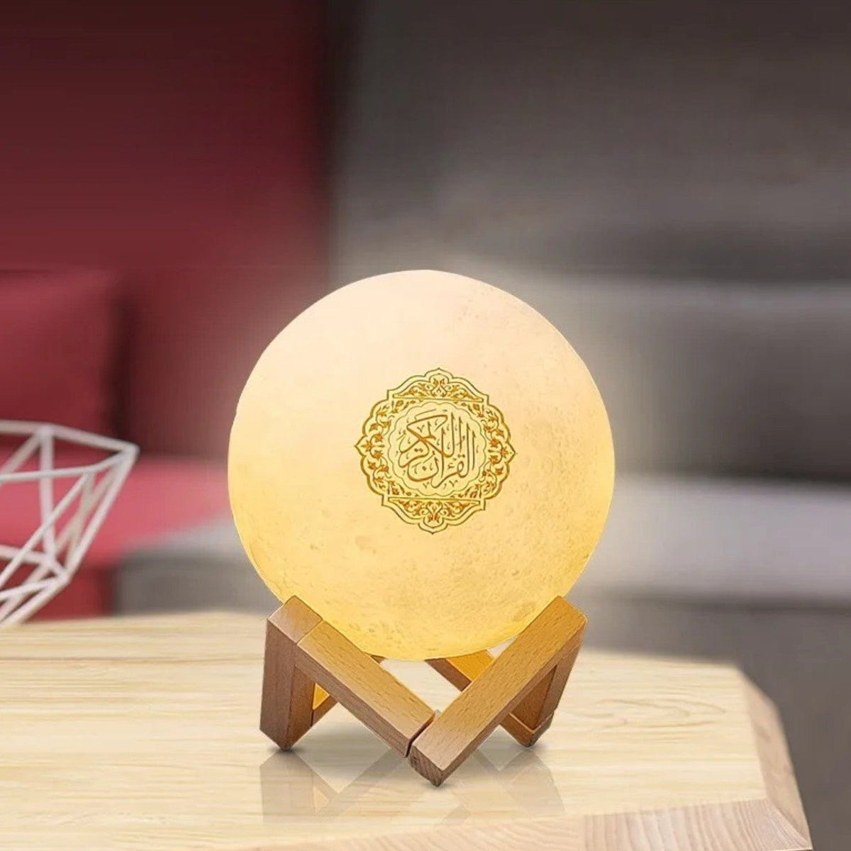 Veilleuse coranique support en bois